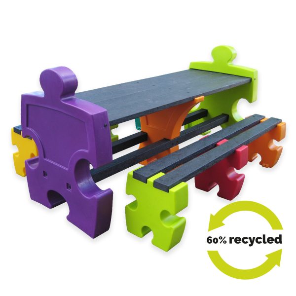 6 and 8 Person Jigsaw Table & Bench Set