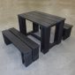 100% Recycled Junior Table & Bench Set